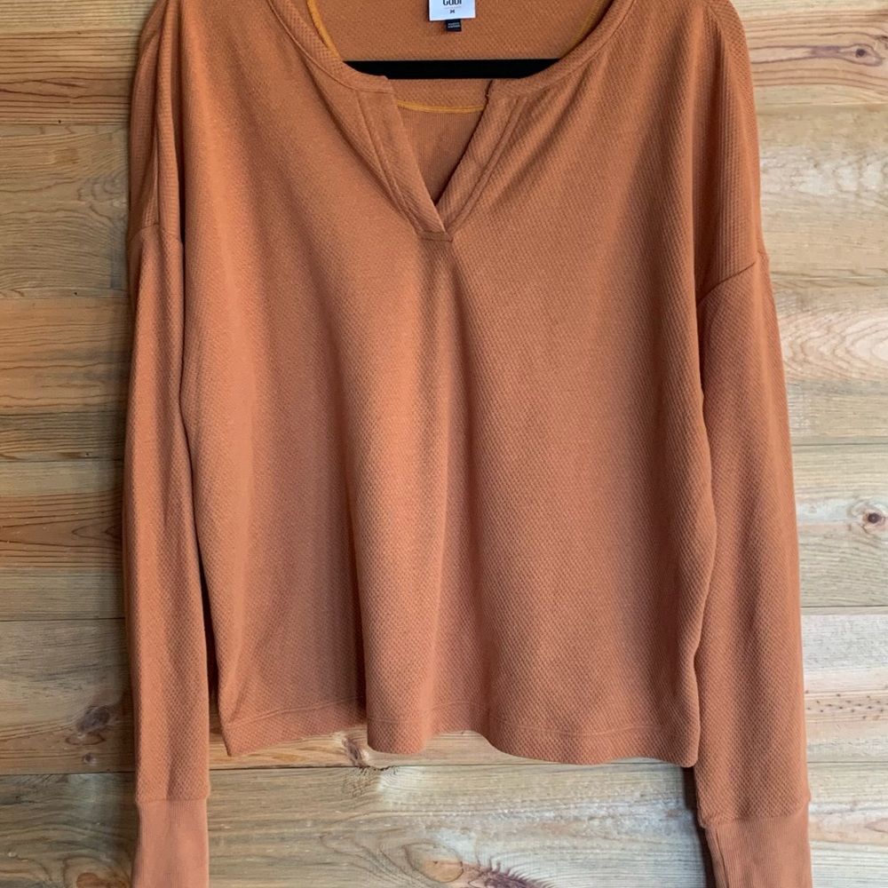 CABI WAFFLE TEE IN COPPER SZ MEDIUM Tee Fall 2022
